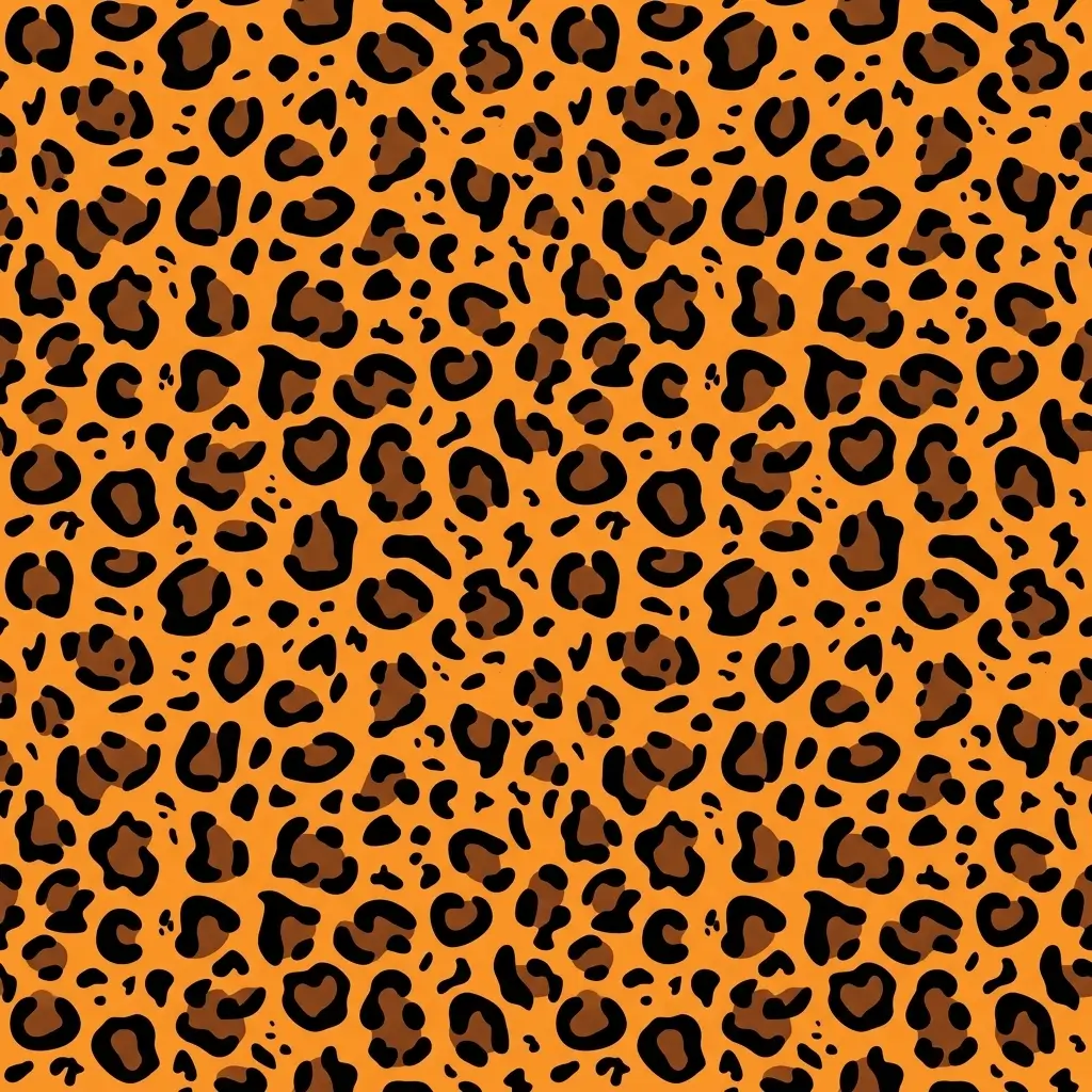 Orange leopard design