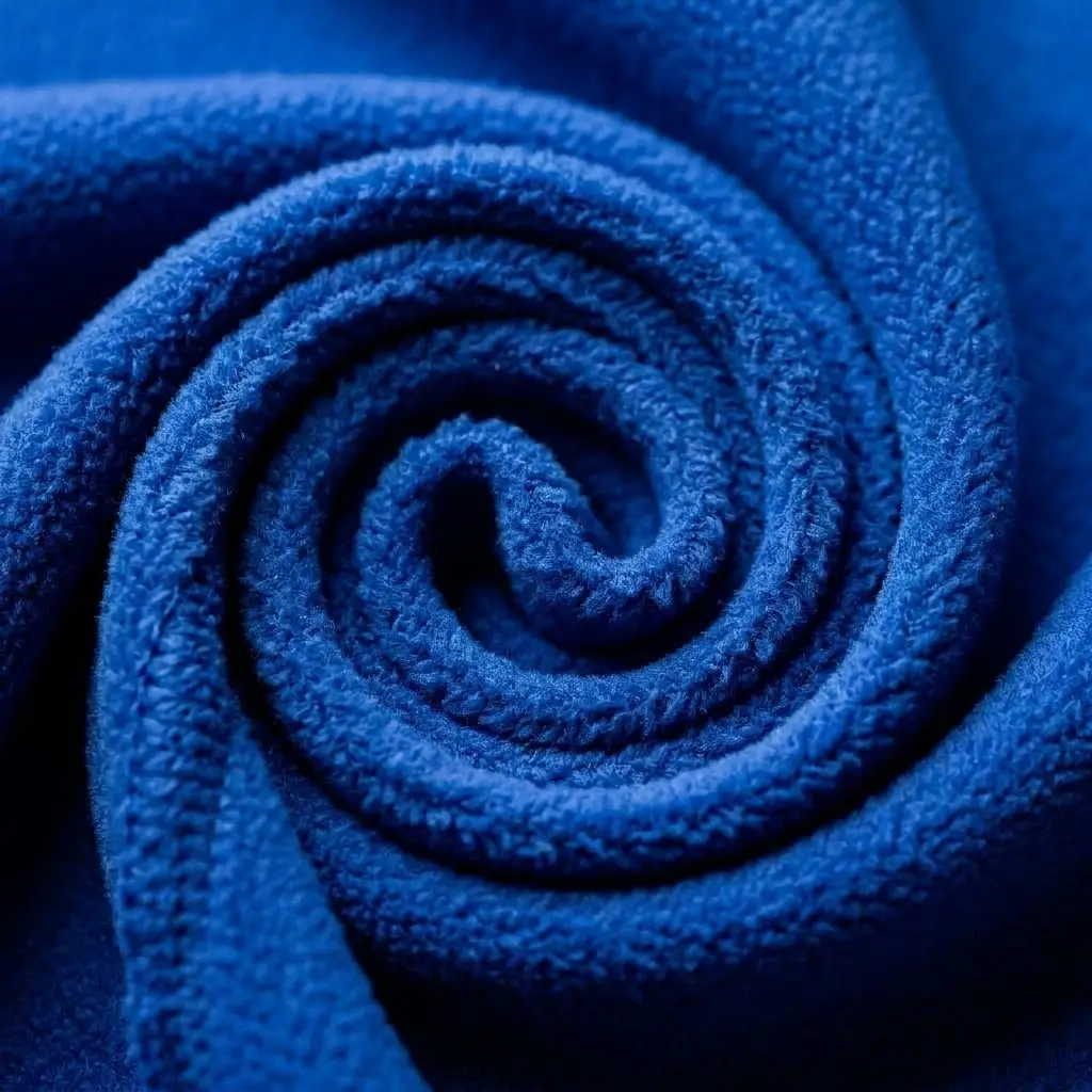 Polar fleece fabric closeup.