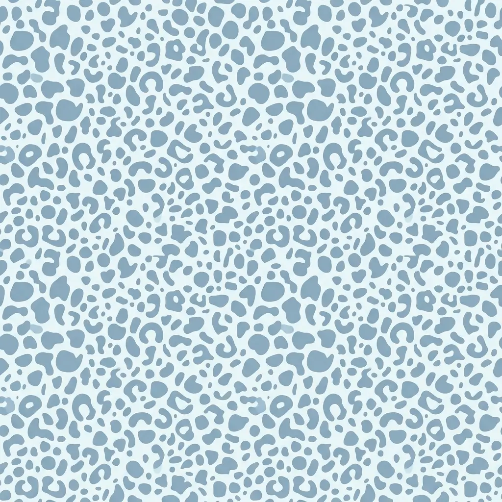 Powder blue leopard design