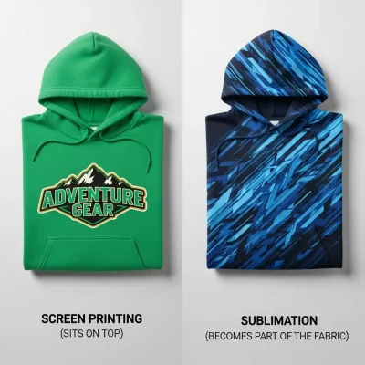 screen printing on hoodie vs sublimation printing on hoodie